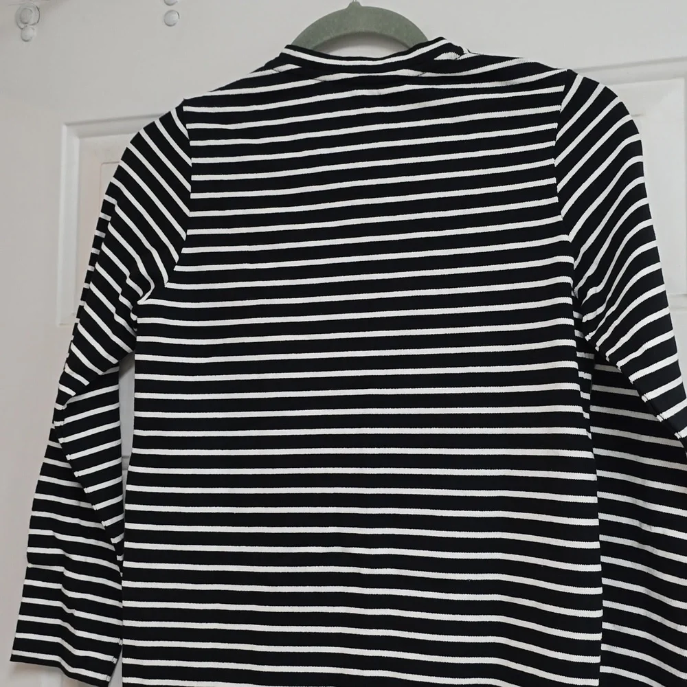 Balmain Black and White Striped Dress